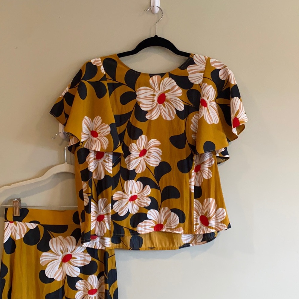 Floral skirt and top